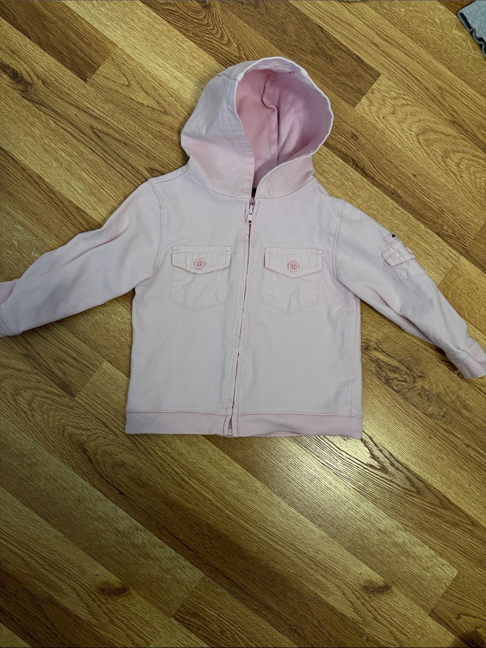 GAP Light Pink Hooded Zip-Up Jacket 18-24